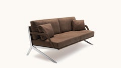 De Sede DS-60/03 Sofa in Brown Leather Upholstery by Gordon Guillaumier