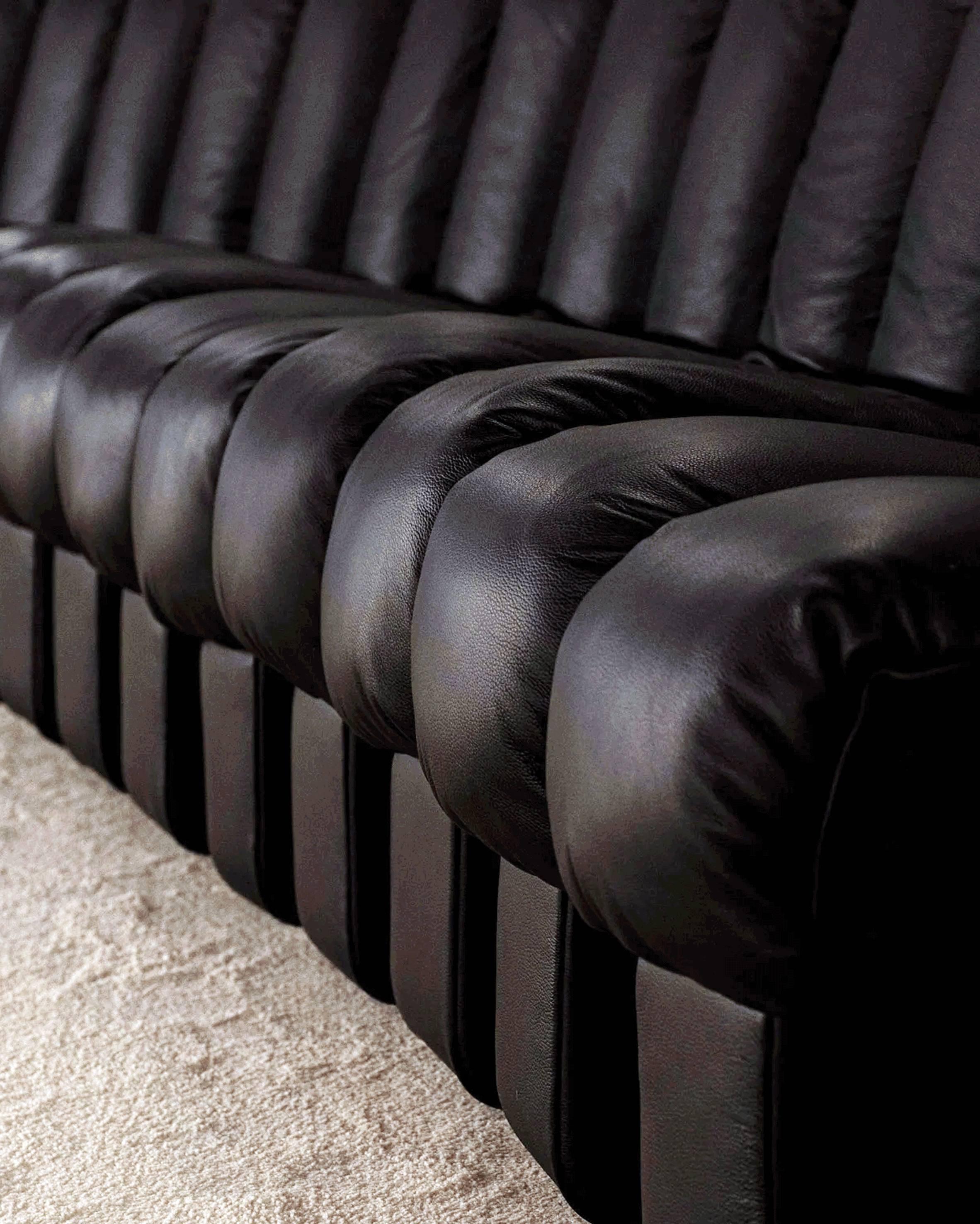DeSede DS-600 “Non-stop” Modular Sofa in Espresso Leather and