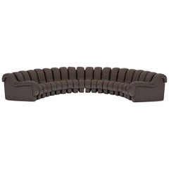 DeSede DS-600 “Non-stop” Modular Sofa in Espresso Leather & Adjustable Elements