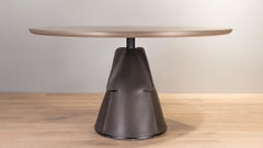De Sede DS 615/92A Small Dining Table in Metal Brass Top by Mario Ferrarini