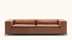 De Sede DS-7 Four-Seat Sofa in Nougat Upholstery by Antonella Scarpitta