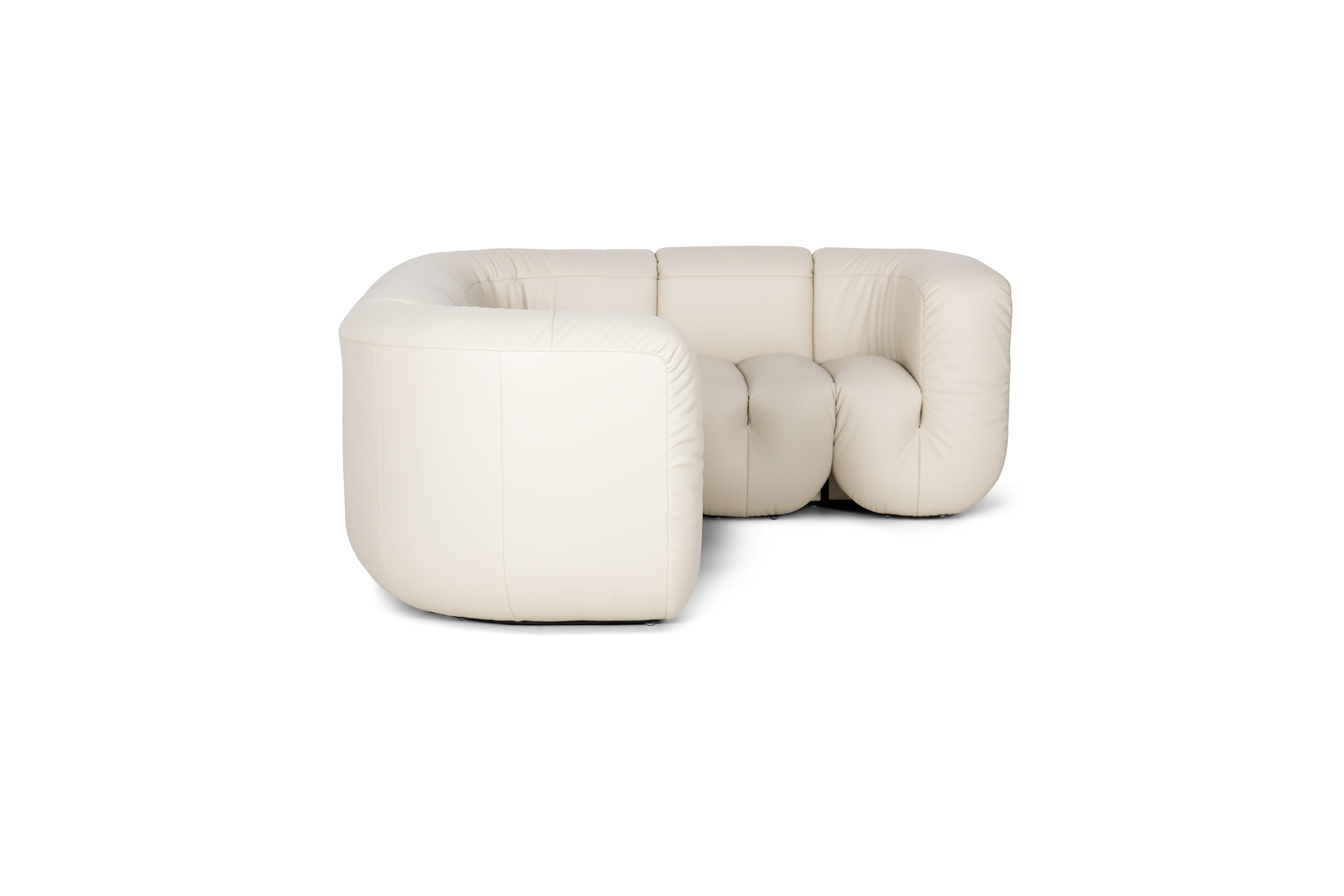 De Sede DS-707 Modulares Sofa mit Perla-Lederpolsterung von Philippe Malouin (Moderne) im Angebot