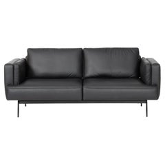 De Sede DS-747/03 Multifunctional Sofa in Black Leather Seat and Back Upholstery