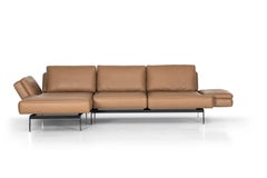 DeSede DS-747/40 Multifunctional Sofa in Noce Leather Seat and Back Upholstery