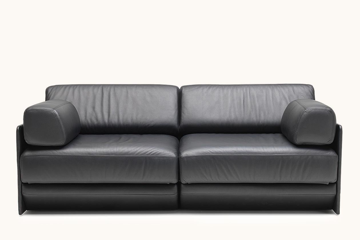 two seater leather sofa bed