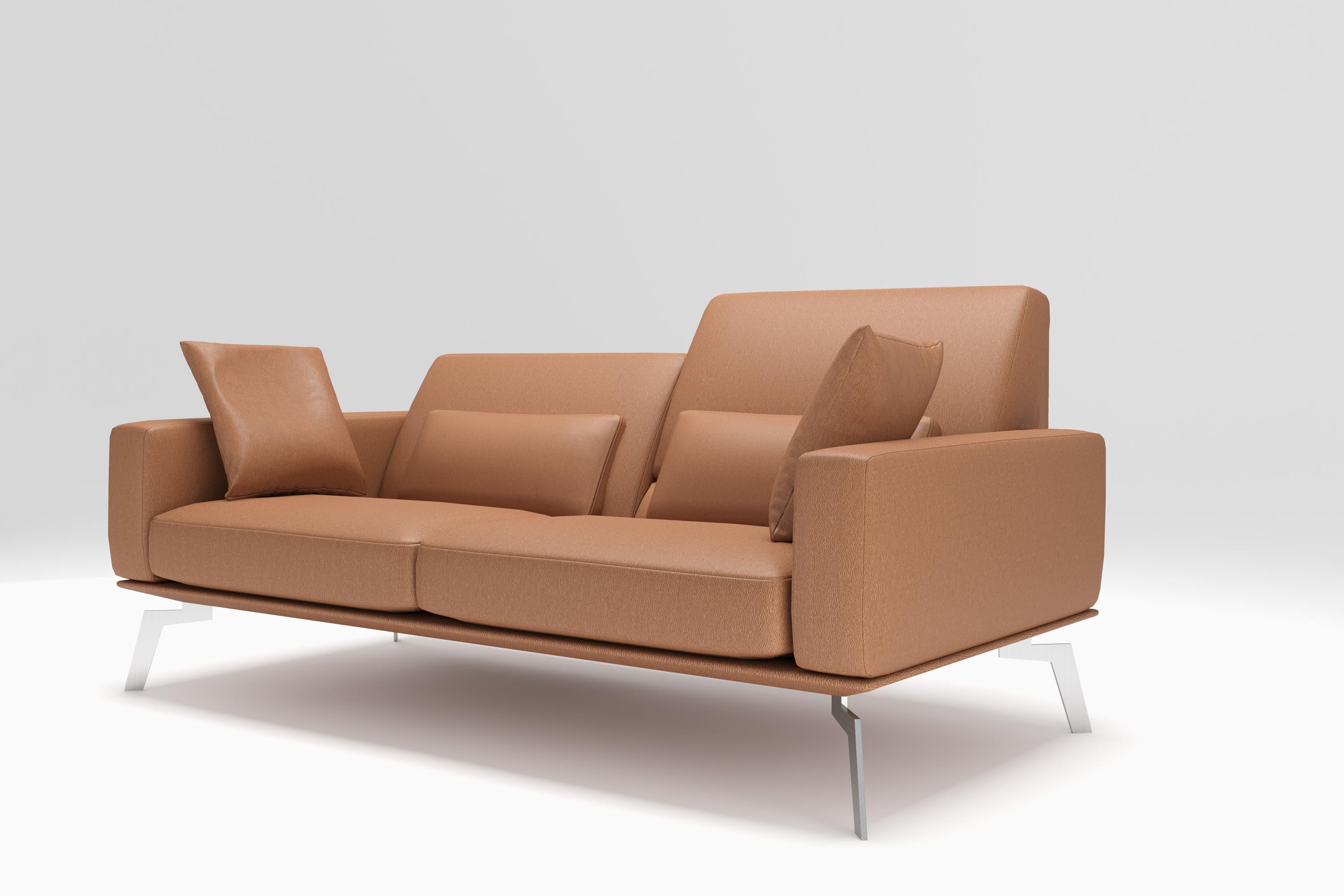 A floating island of tranquility with its slender form, the elegant DS-87 sofa model seems to float in the room, where it seamlessly fits into any modern environment, a piece of upholstered furniture at peace with itself, for the urban contemporary