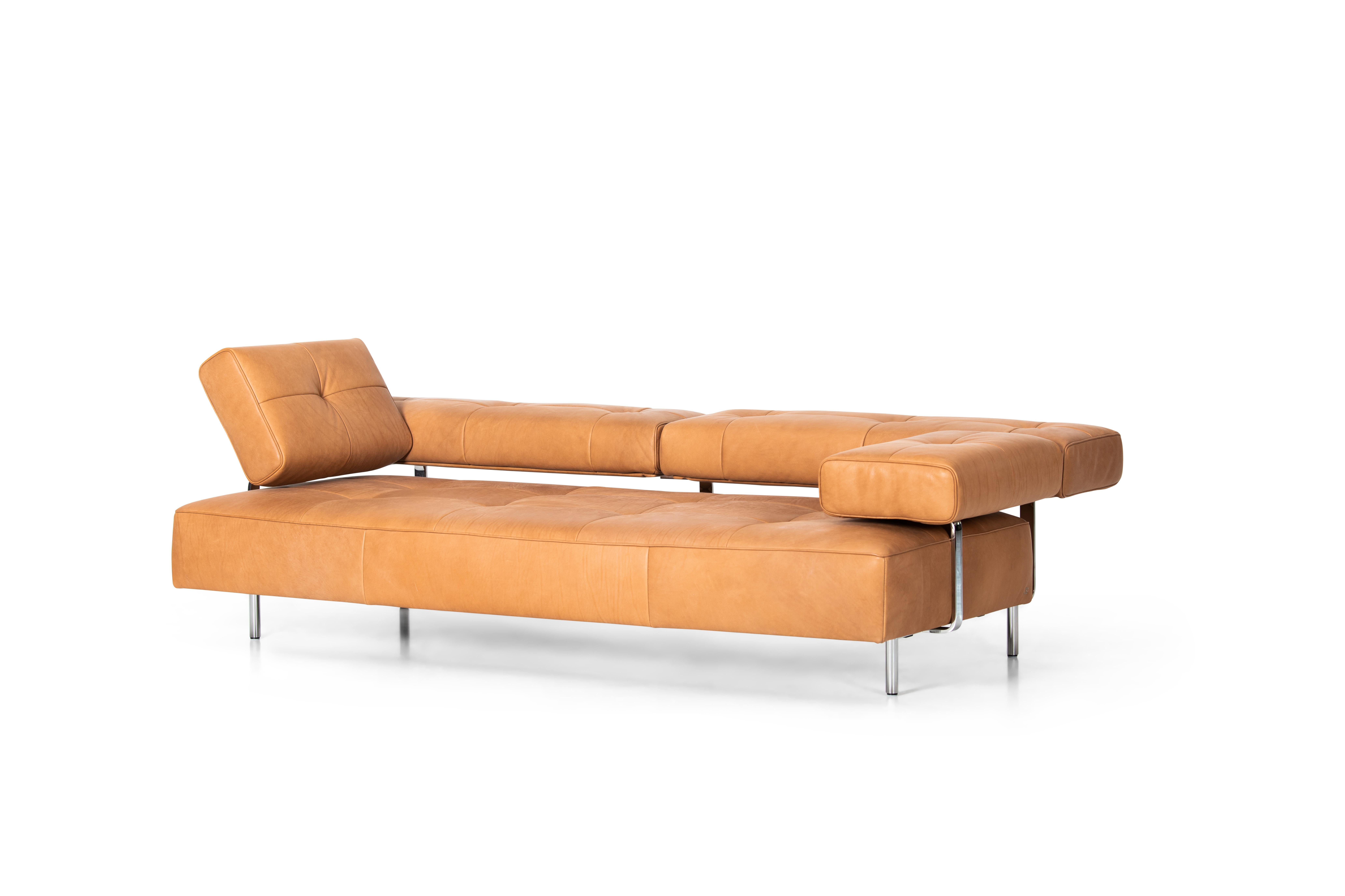 Moderne Canapé confortable De Sede DS-880/23 tapissé d'un siège et d'un dossier en cuir Cuoio en vente