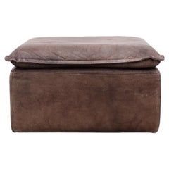 DeSede DS11 Style Leather Patchwork Ottoman for Lanser, Germany