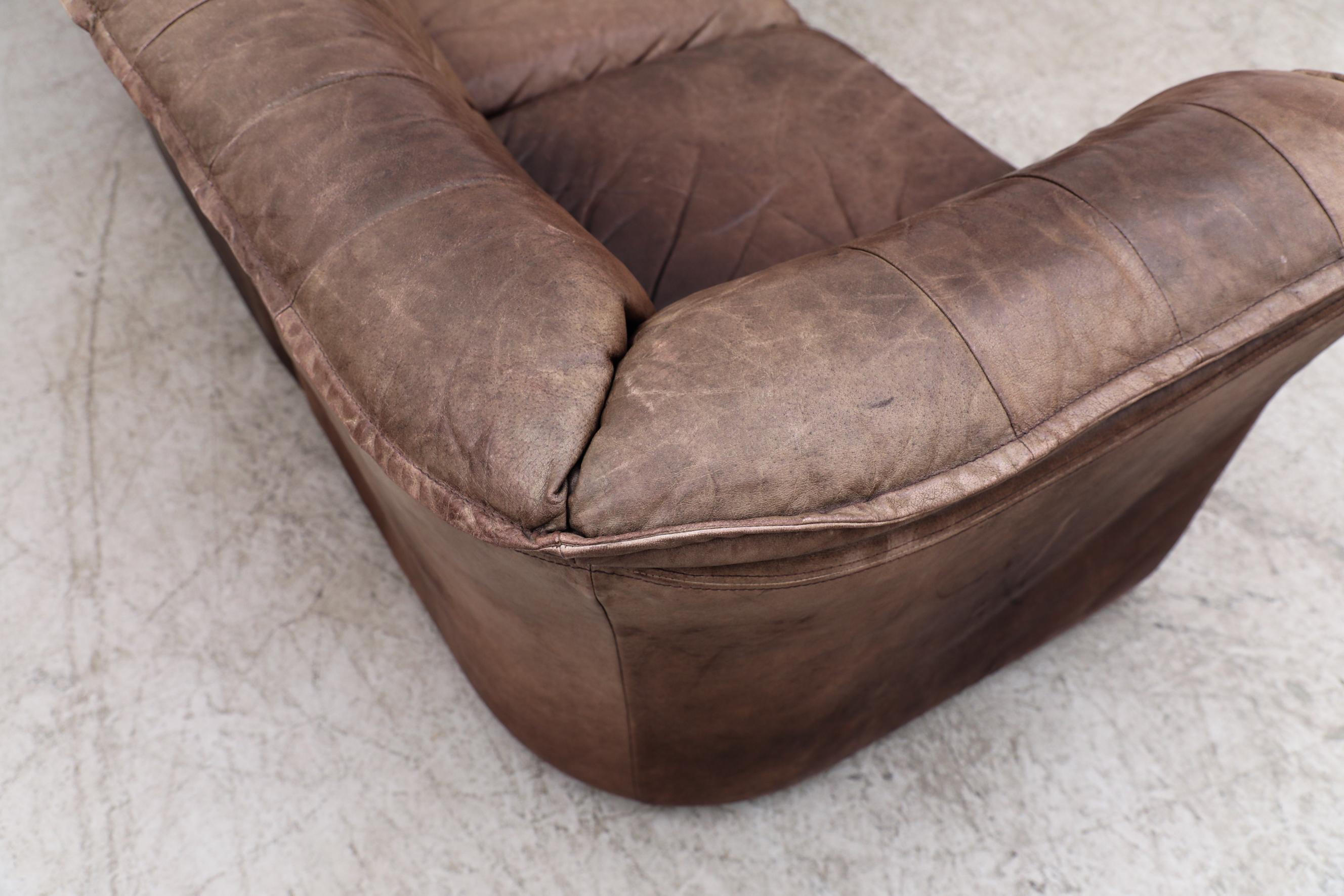 DeSede DS11 Style Canapé sectionnel en cuir Brown Patchwork par Laauser, Allemagne en vente 7