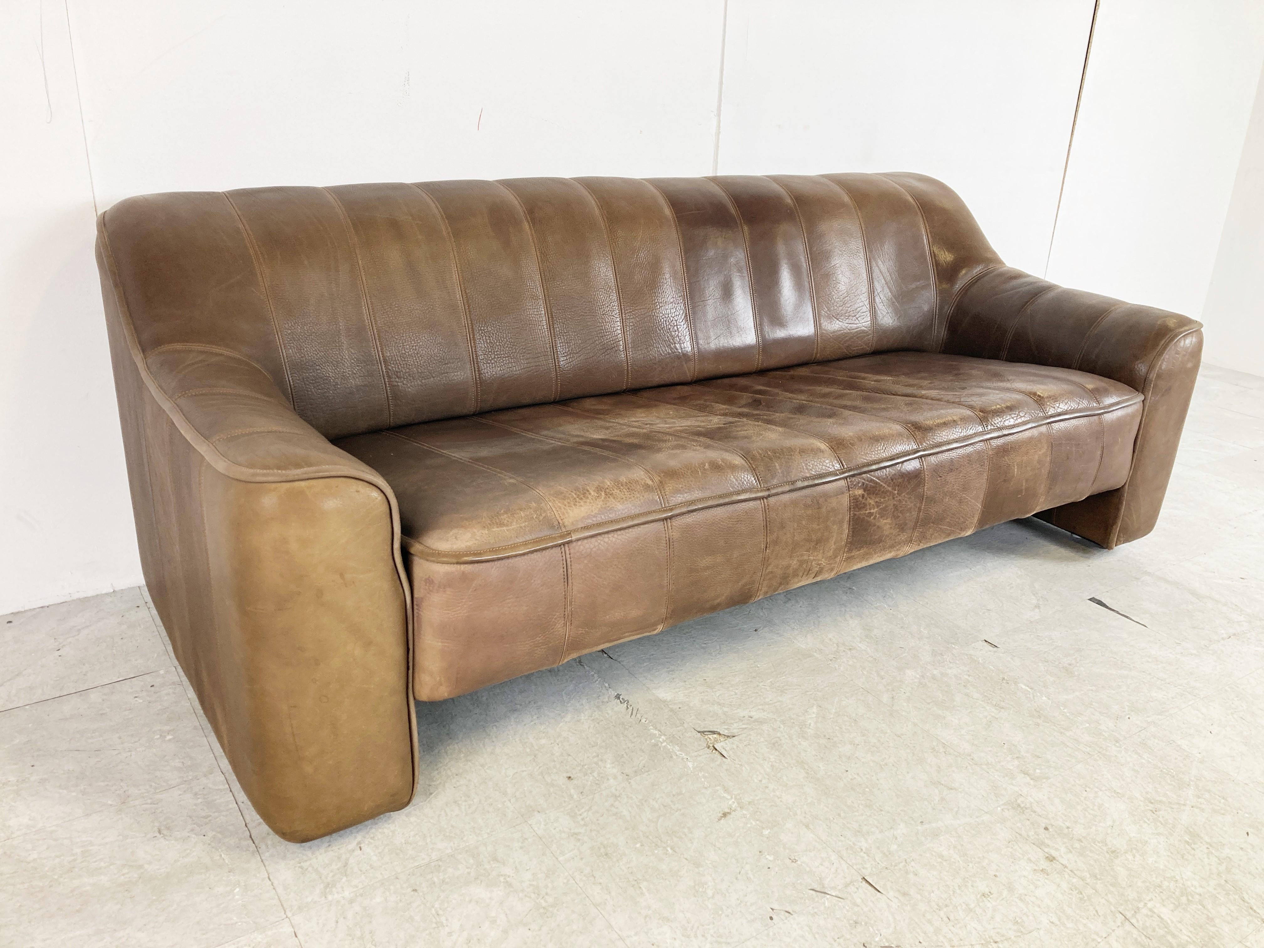 Leather Desede DS44 Sofa Set, 1960s