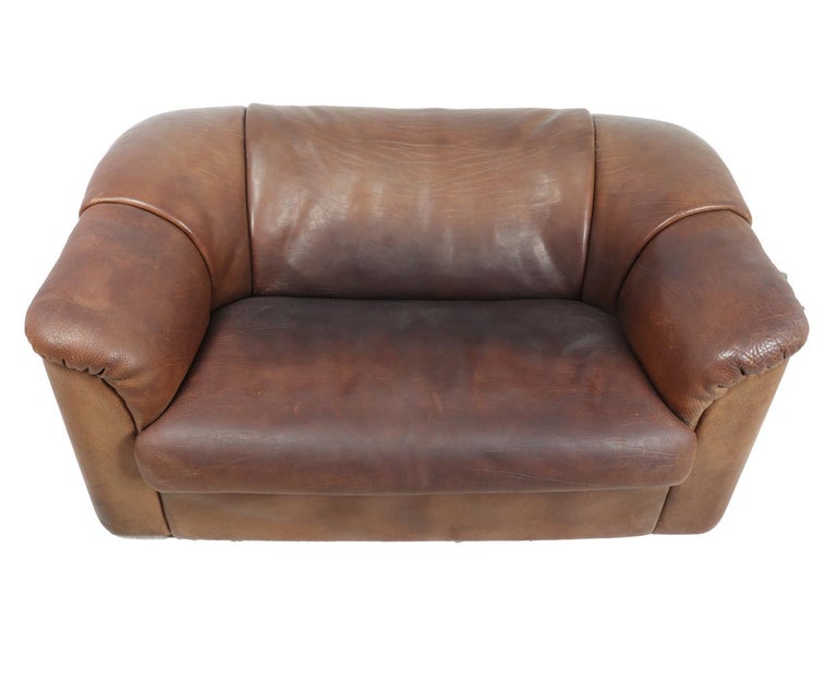 Desede Ds45 Sofa In Brown Neck Leather