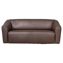DeSede “DS47” leather two seat sofa and hocker