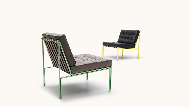 Modern De Sede KT-221 Armchair in Olive Upholstery by Kurt Thut For Sale