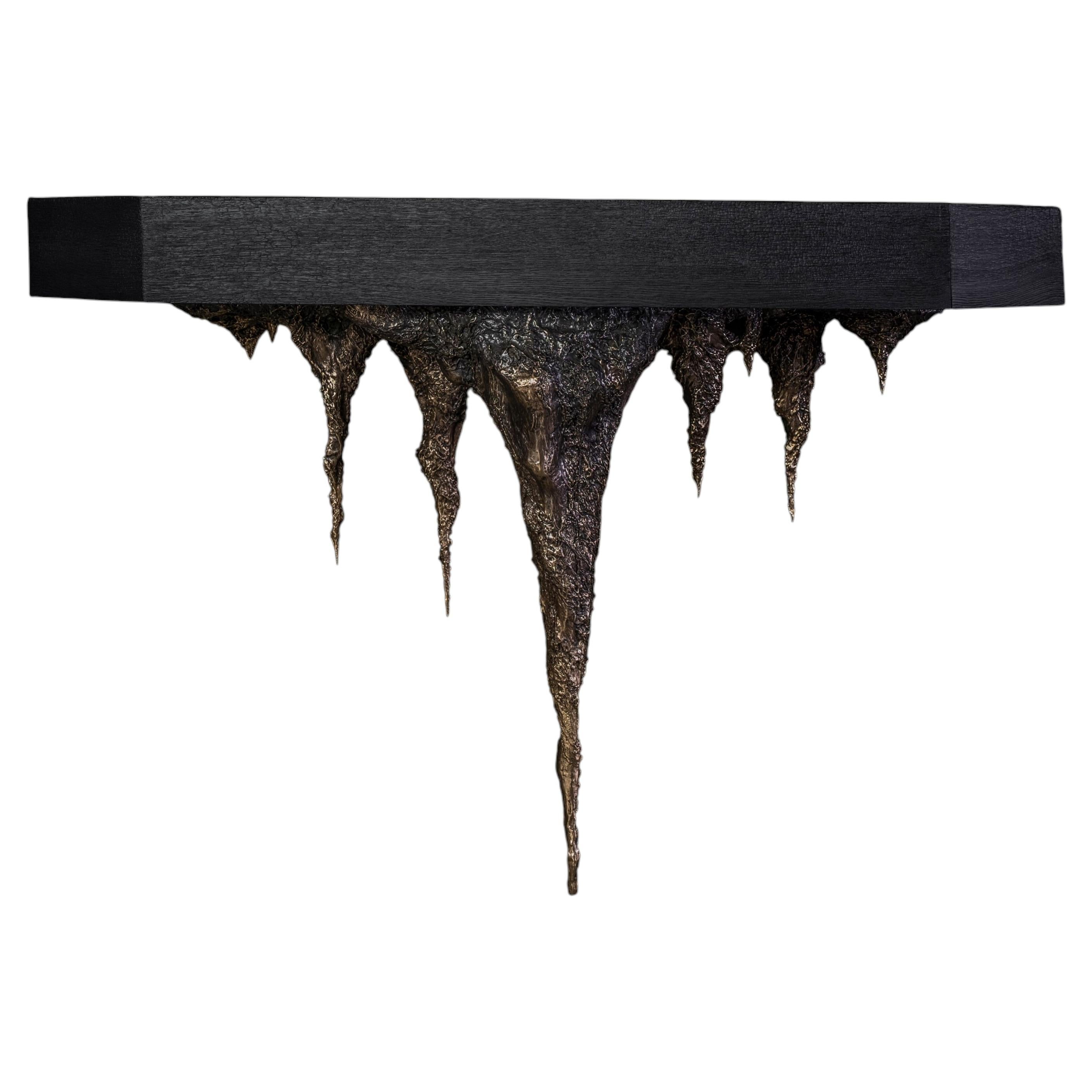 Désenchantée Console Table in Cast Bronze by William Guillon For Sale