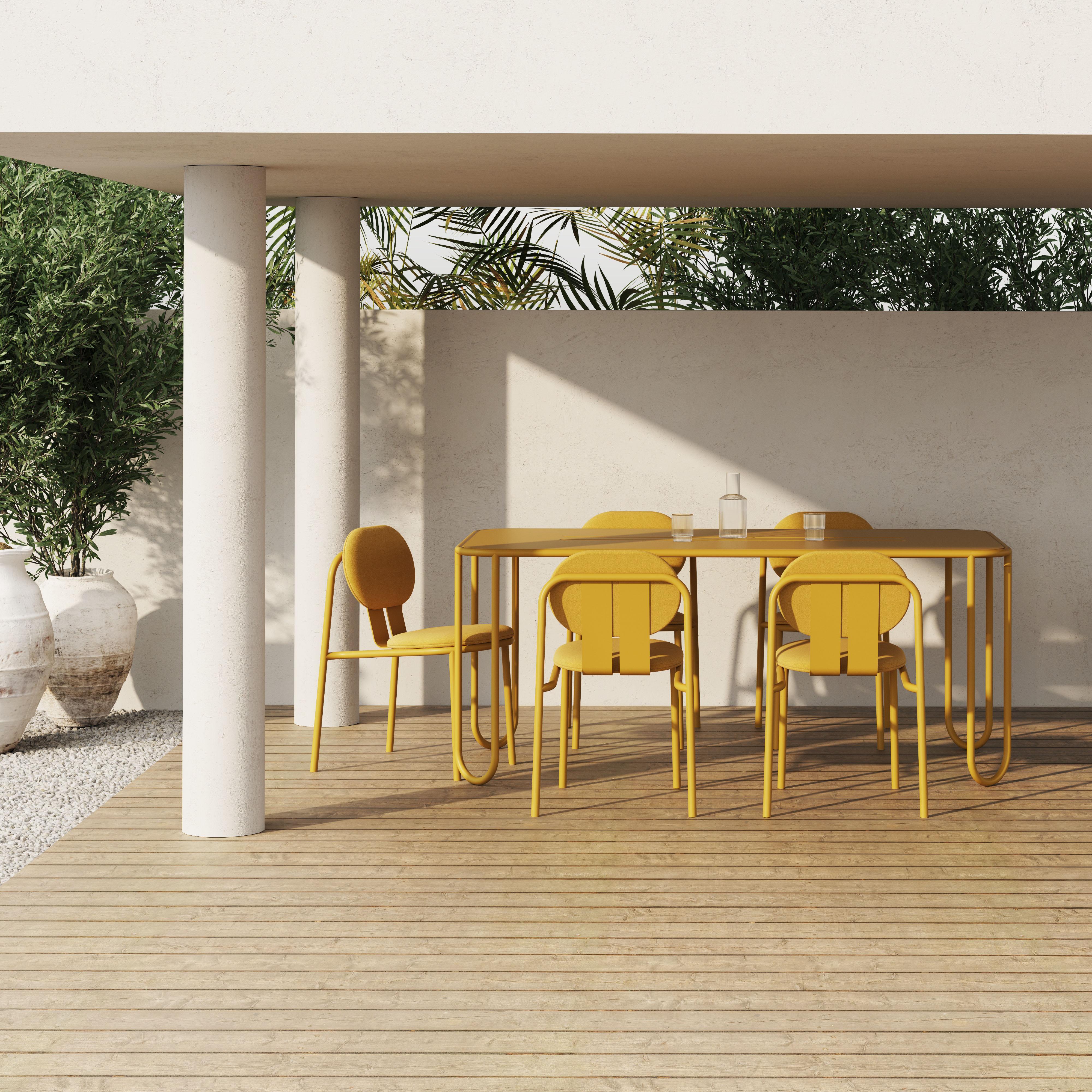 Sillón desierto de aluminio con asiento mullido by Joyf Recubrimiento de polvo en venta