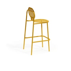 Desert aluminum bar stool with metal seating by Joyf