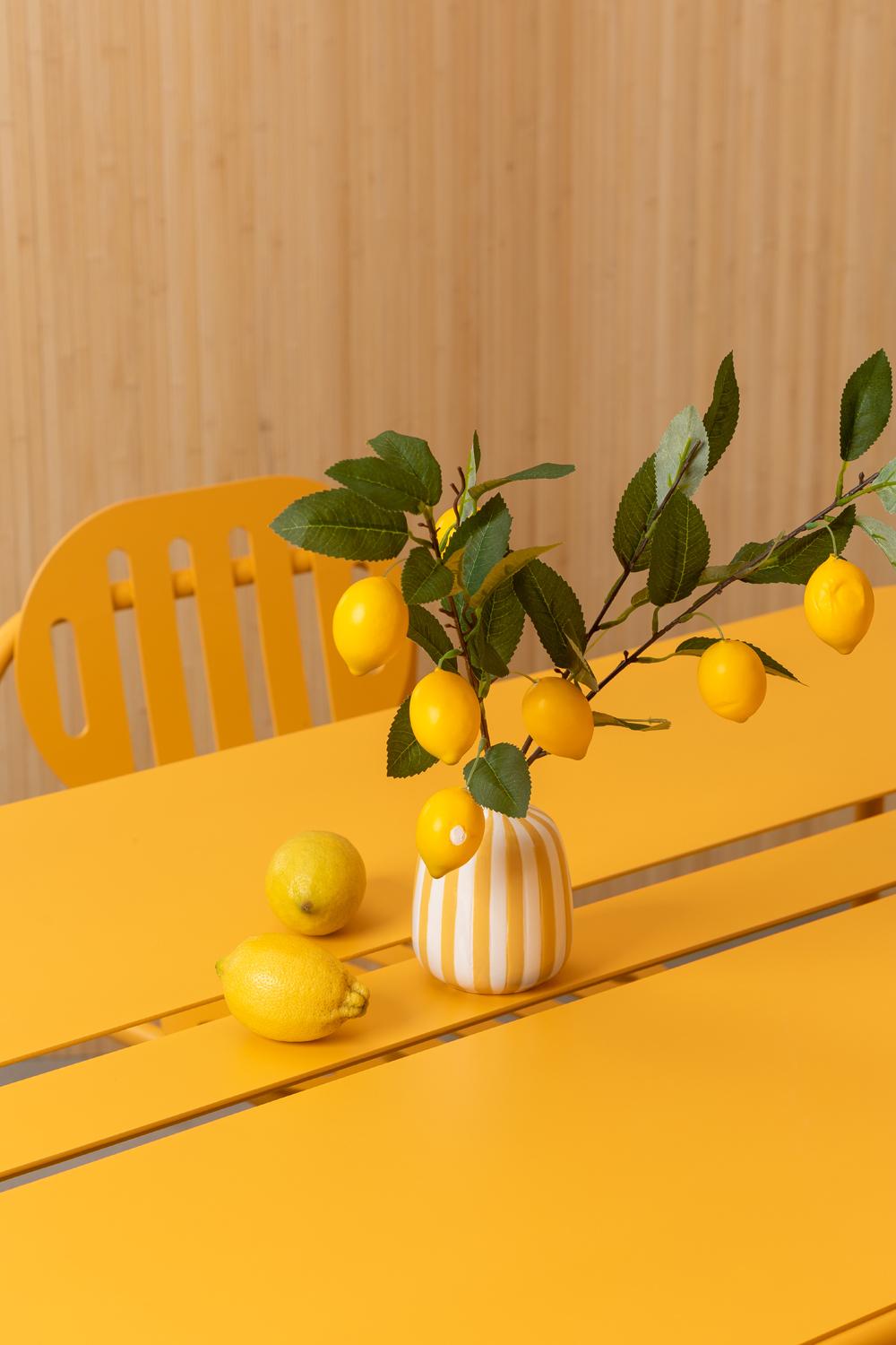 Mesa de comedor Desert de aluminio con tablero de metal by Joyf en venta 4