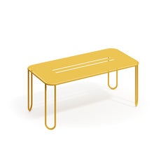 Desert aluminum dining table with metal tabletop by Joyf