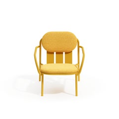 Desert aluminum lounge armchair with soft seating by Joyf