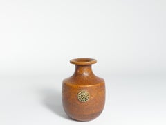 Desert Brown Sahara Vase by Sven Wejsfelt for Gustavsberg, Sweden 1970s