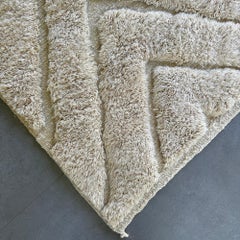 Desert Dawn Moroccan Runner Rug 3x5 FT, Handwoven Textured Design Berber Rug