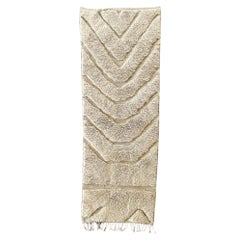 Alfombra Marroquí Desert Dawn 3x7 FT, Alfombra Bereber Tejida a Mano con Diseño Texturado