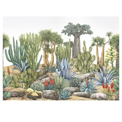 Desert Garden Panoramic Mural