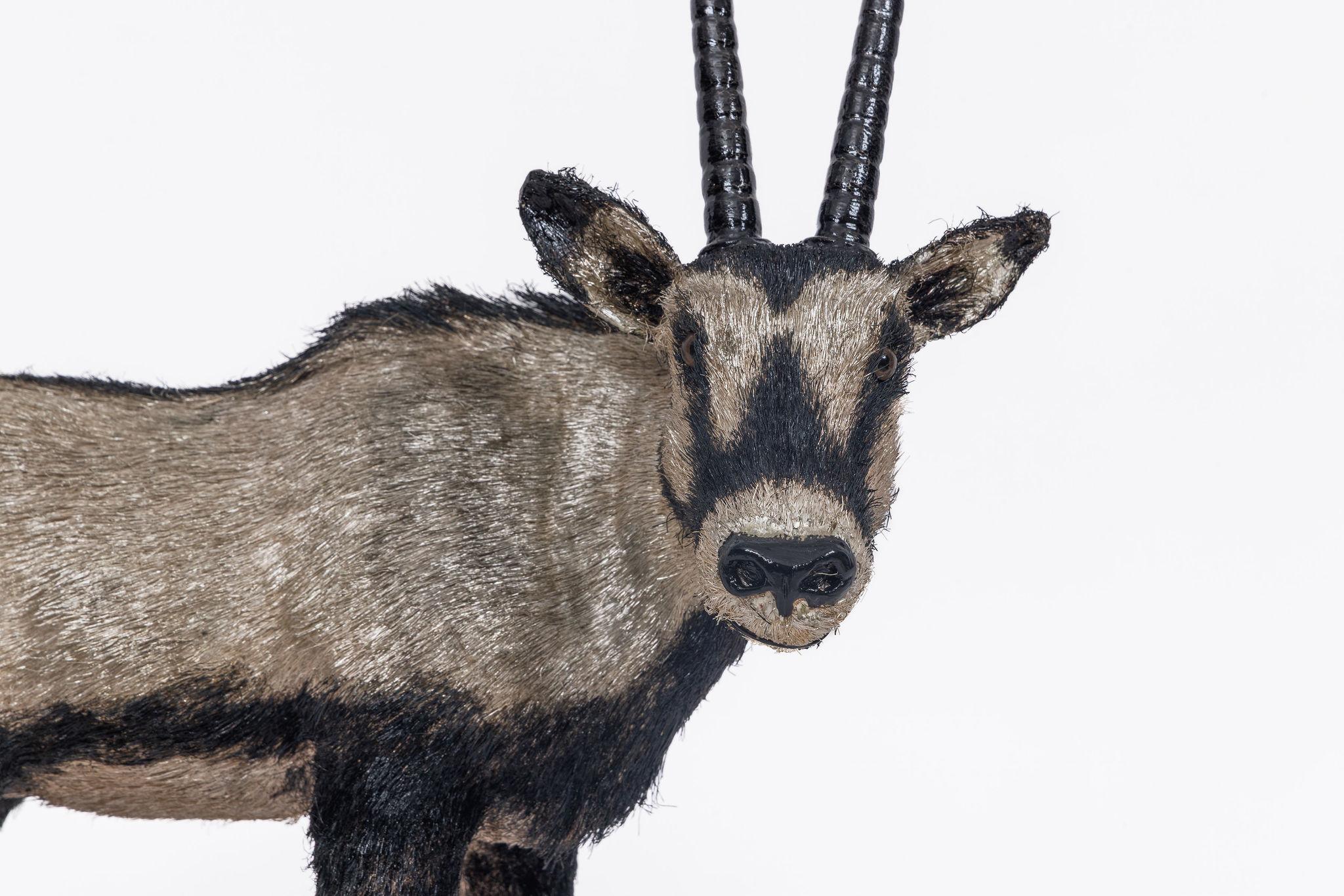 Maestà del deserto: Un Majestic Arabian Oryx in argento Sterling di Buccellati

Creazione magistrale della rinomata casa italiana Buccellati, questo eccezionale modello in argento sterling raffigura il nobile orice arabo con sorprendente realismo ed