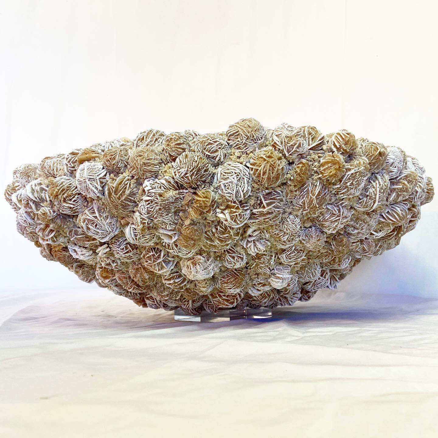 American Desert Rose Gypsum Inside Out Bowl By Kathryn McCoy For Sale