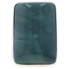 Wüstenrose Handelsgesellschaft. Jasper Cocktail Solitär Ring - Sterling 925 Rechteckiger Cab