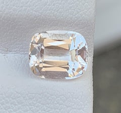 Desert Sand Natural Morganite Gemstone Cushion Cut 1.90 Carat Pakistan Origin