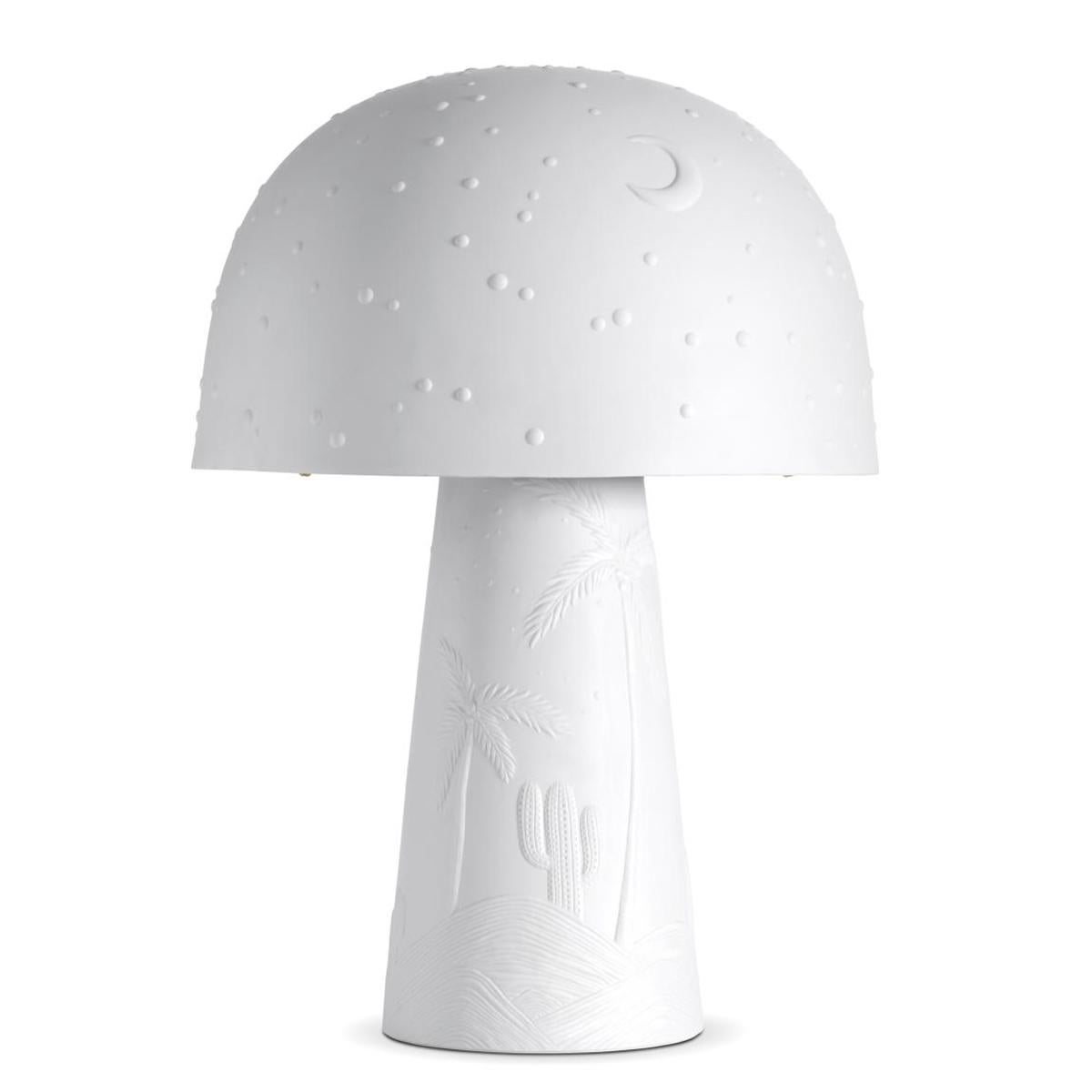 Table lamp desert white
all in white porcelain. With
1 bulb, lamp holder type E27,
max 40 watt. Bulb not included.