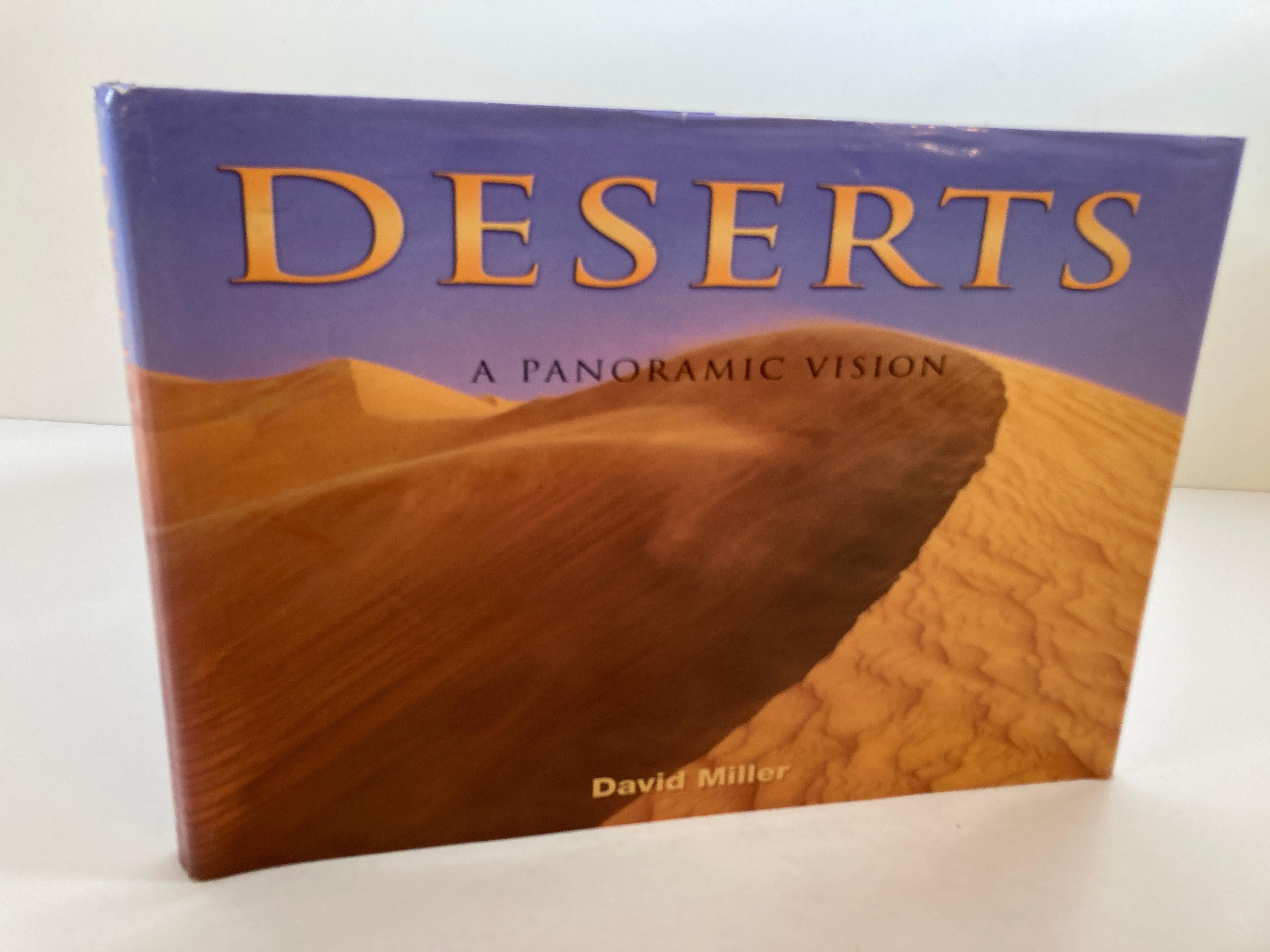Grand livre à couverture rigide « Deserts A Panoramic Vision » de David Miller Bon état - En vente à North Hollywood, CA