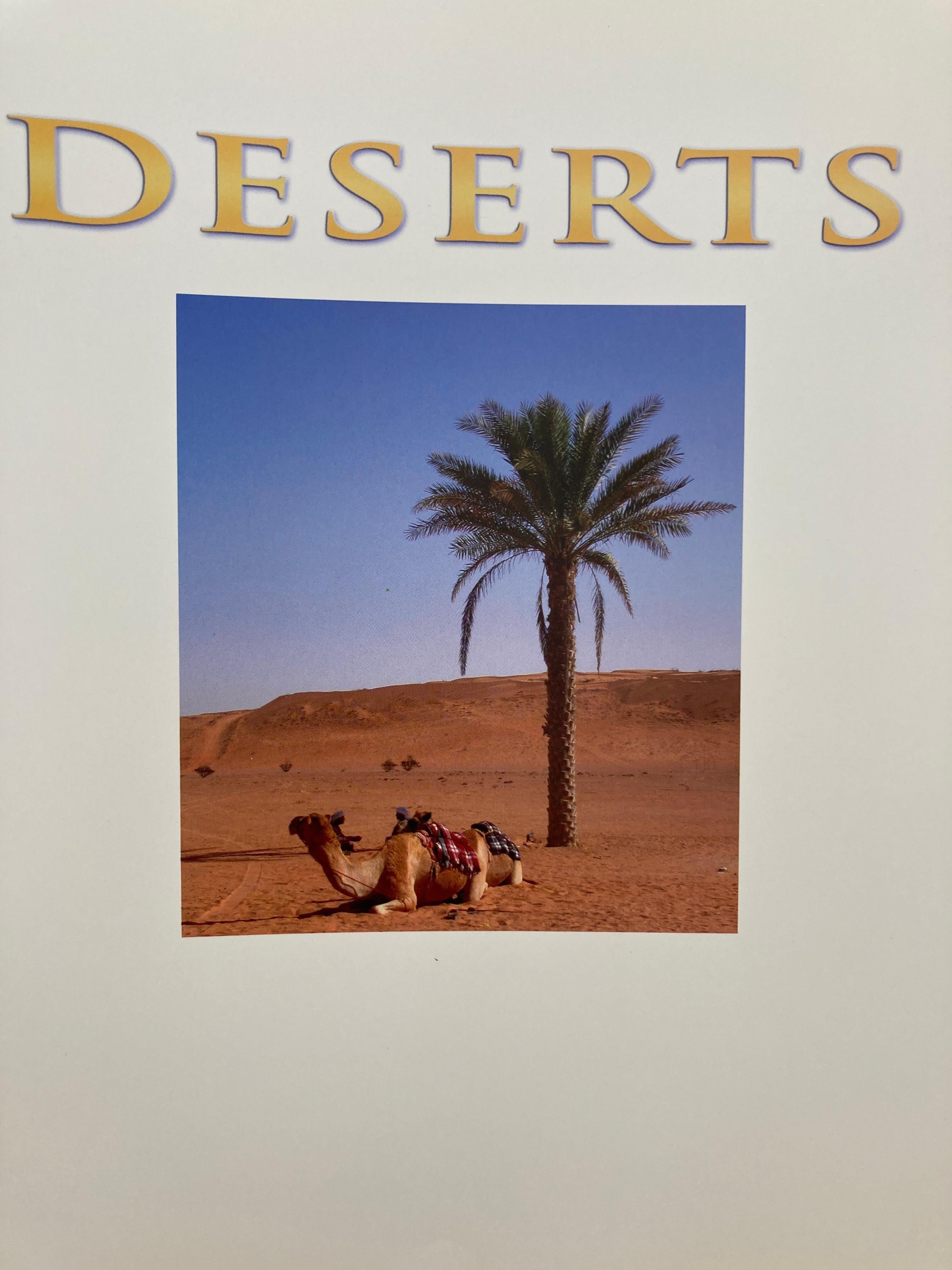 XXIe siècle et contemporain Grand livre à couverture rigide « Deserts A Panoramic Vision » de David Miller en vente