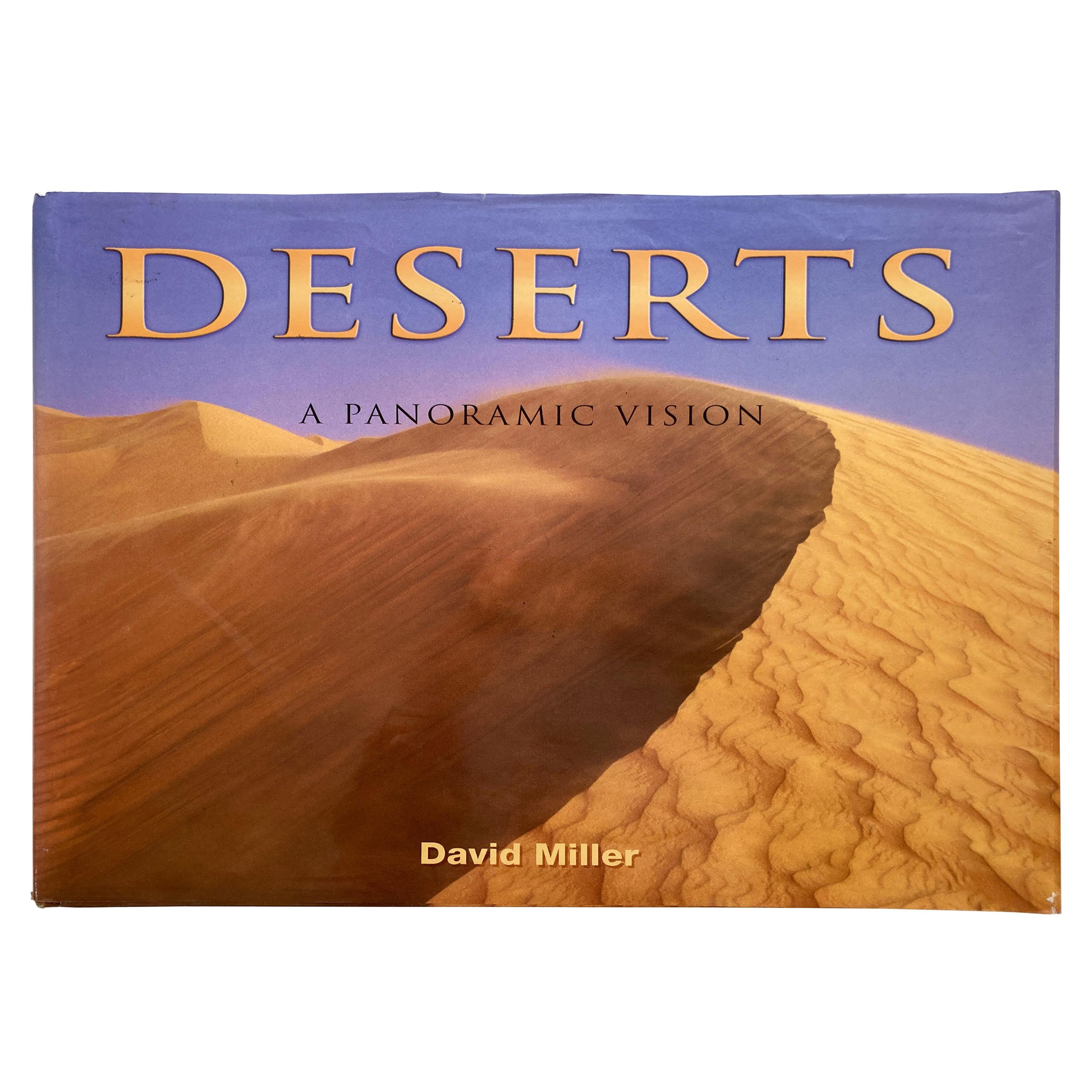 Grand livre à couverture rigide « Deserts A Panoramic Vision » de David Miller
