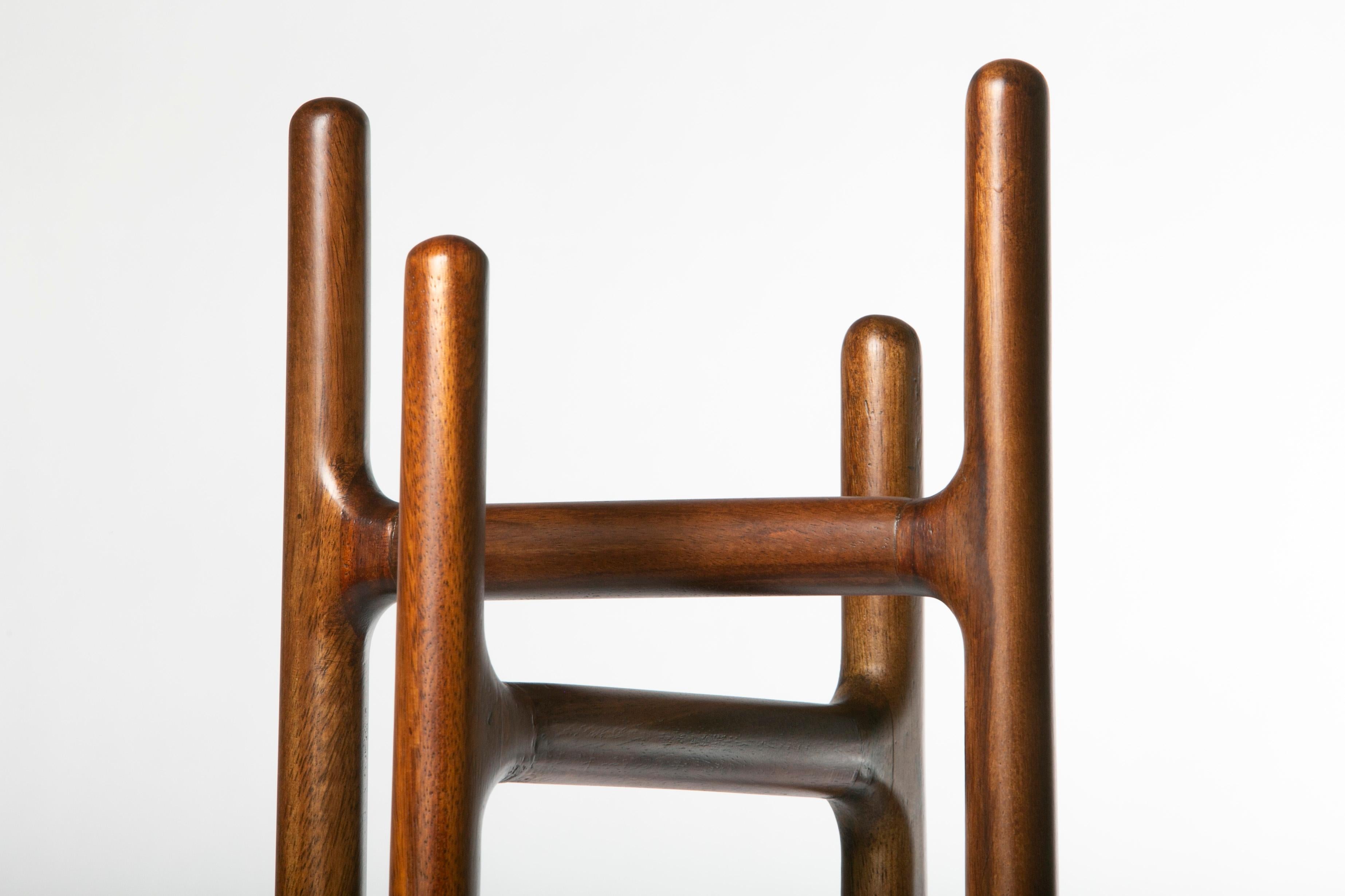 Wood Desierto Coat rack, parota wood, Contemporary Mexican Design by Juskani Alonso For Sale