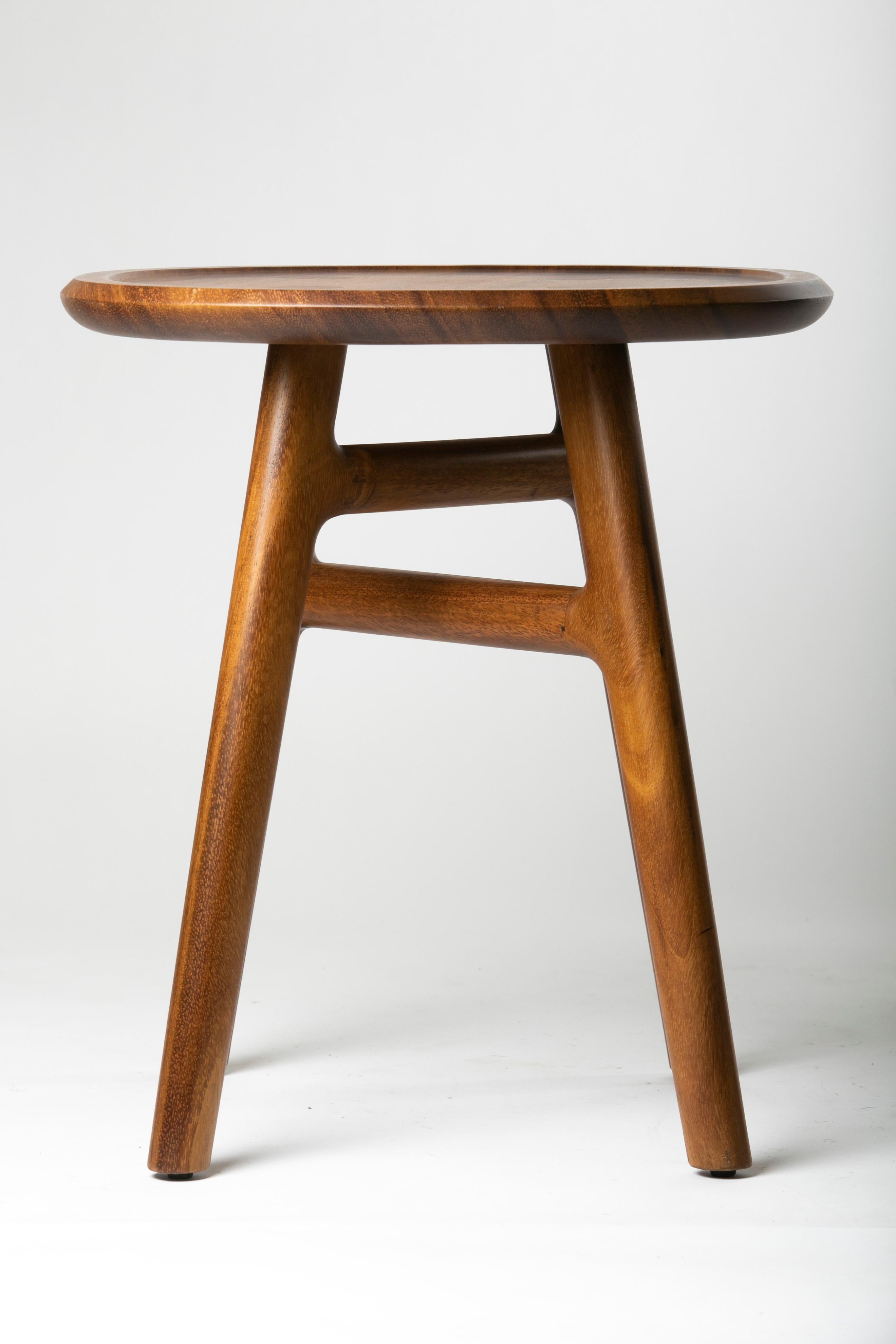 Mexican Desierto Sidetable 50, Tropical Hardwood, Design by Juskani Alonso For Sale