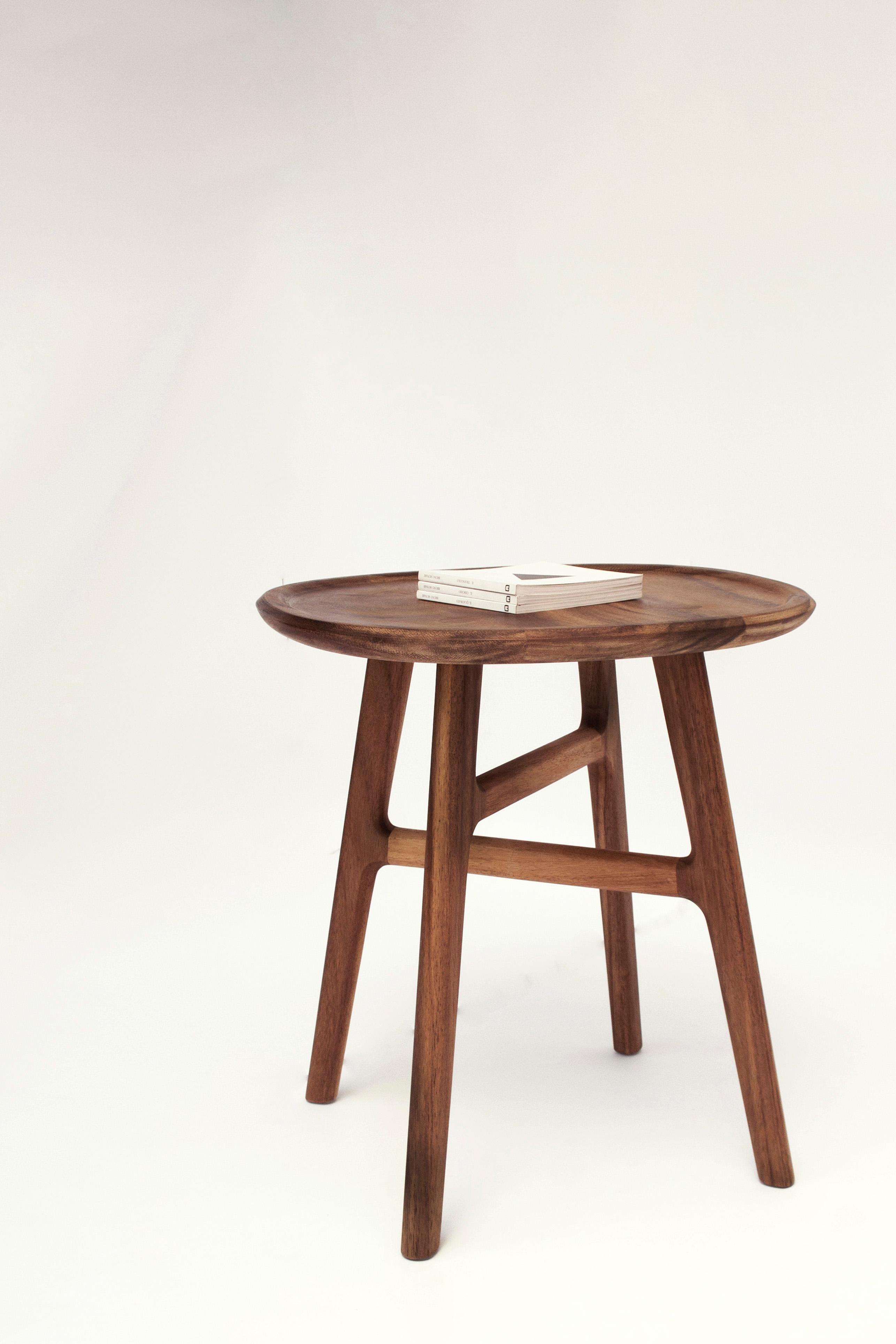 Mexican Desierto Sidetable 55, Tropical Hardwood, Design by Juskani Alonso For Sale