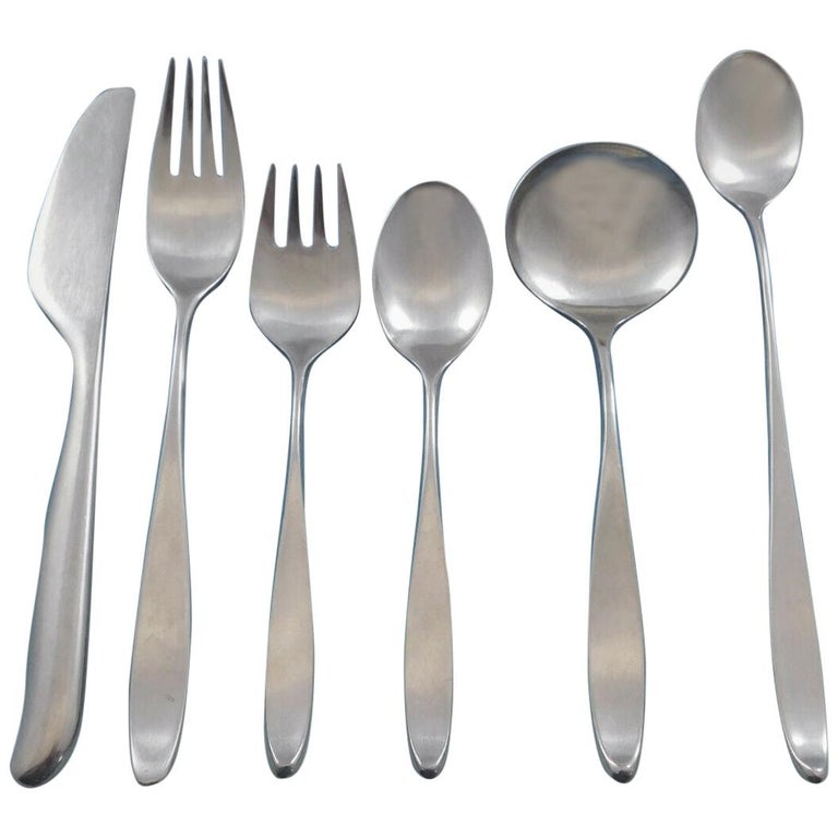 Design 2 by Lauffer Germany Stainless Steel Flatware Set Service 50 Pc