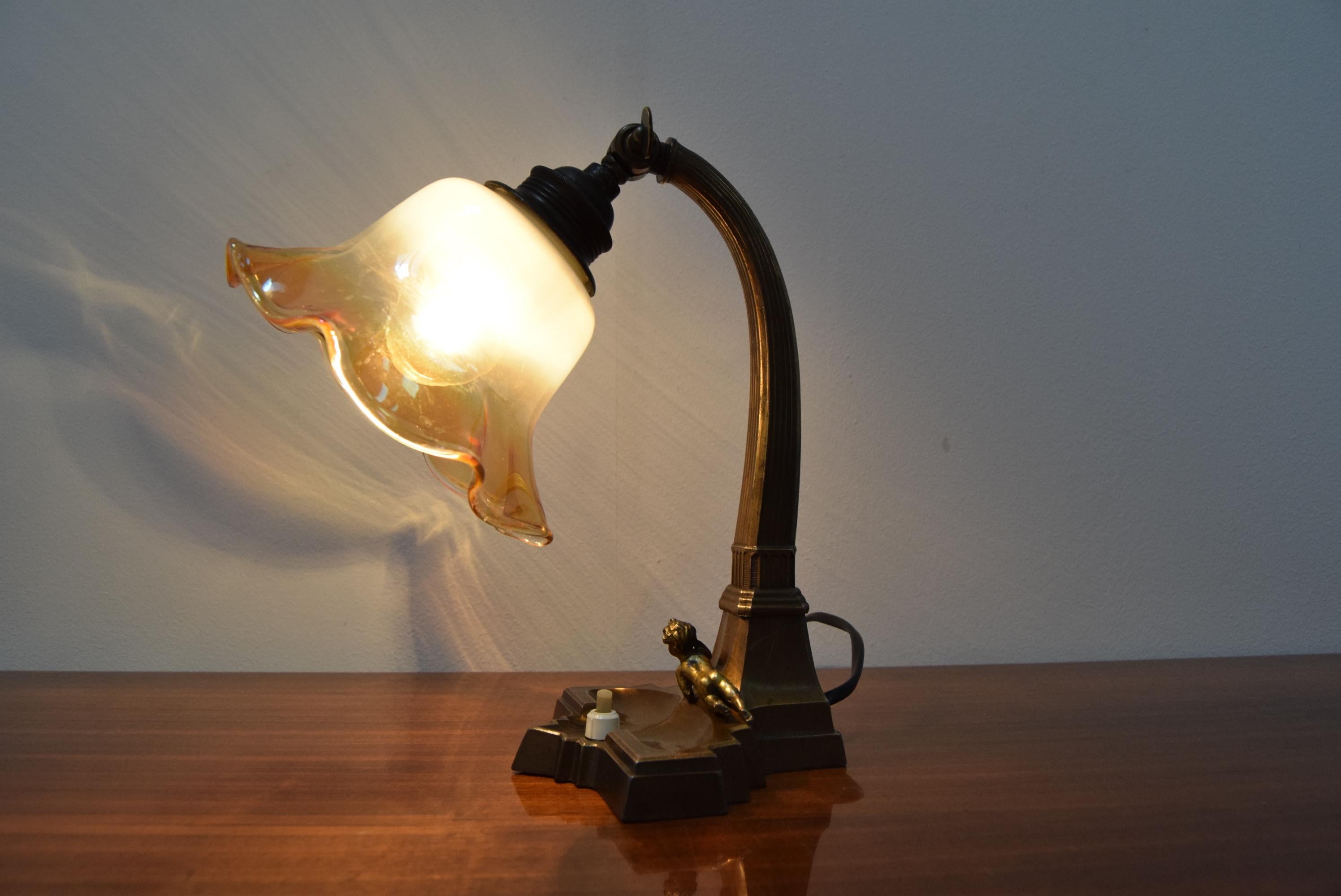Lampe de table Art déco, années 1930 en vente 6