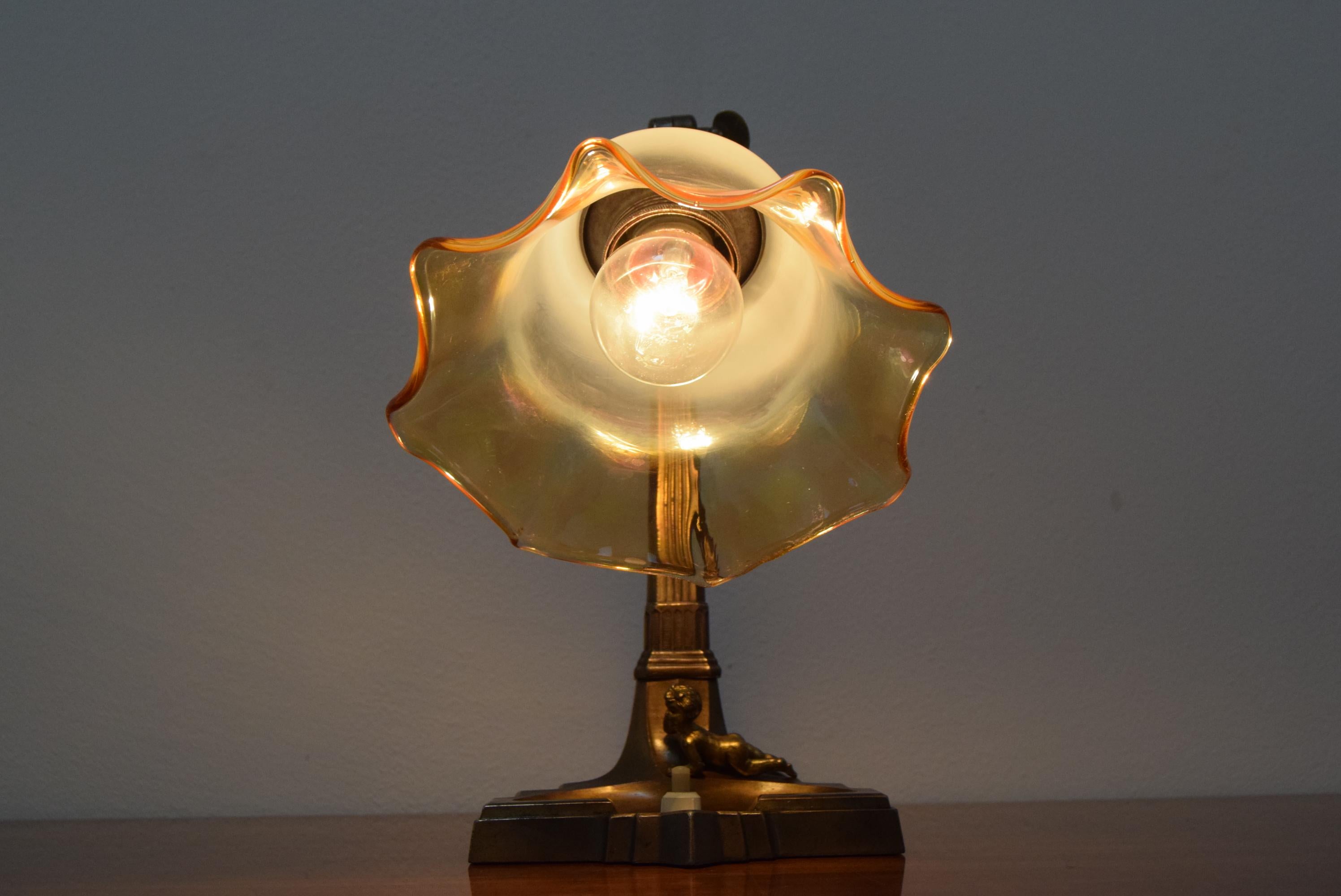 Lampe de table Art déco, années 1930 en vente 8