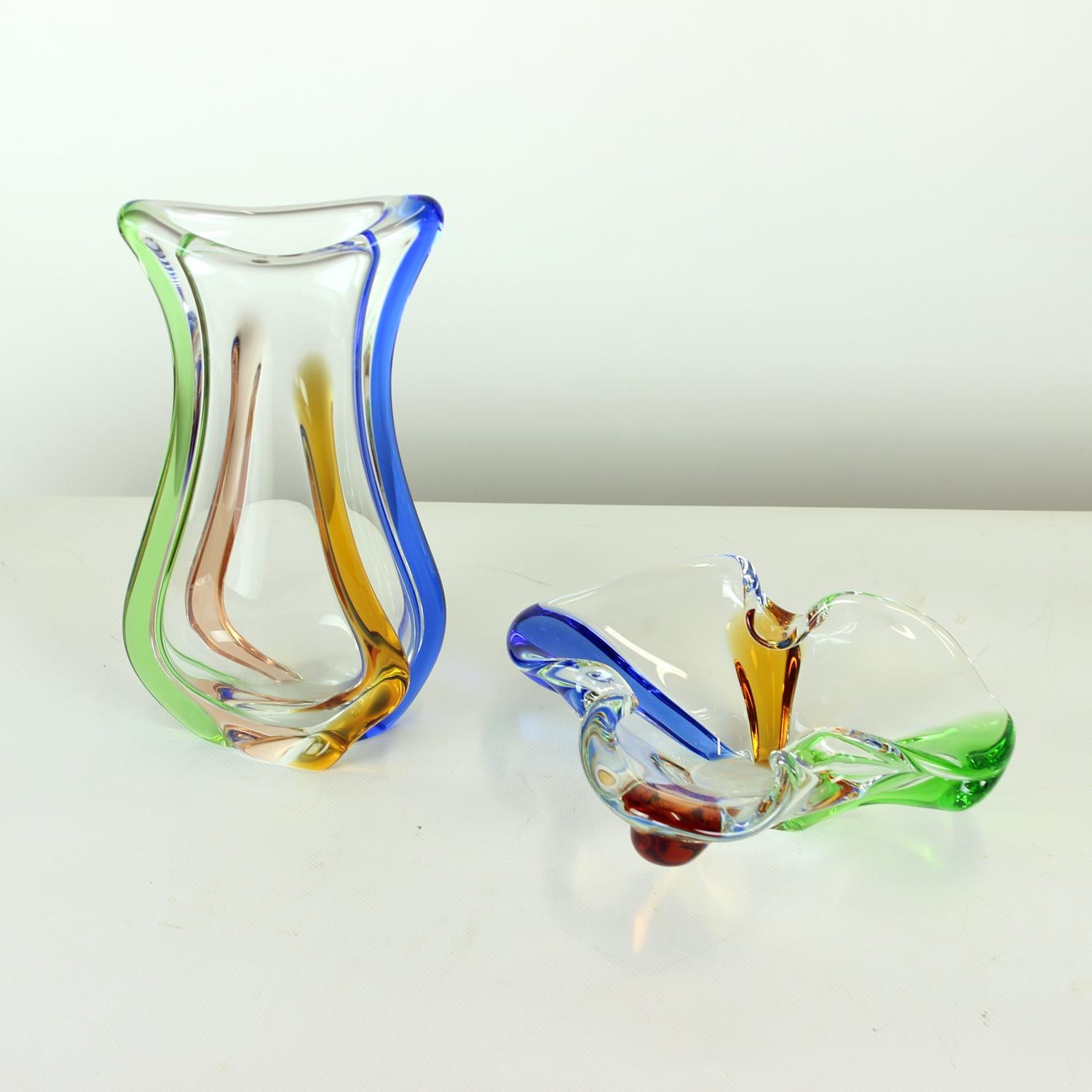 Design Art Rhapsody Collection Glass Bowl By Frantisek Zemek, Czechoslovakia 196 en vente 5