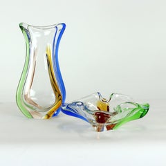 Design Art Collection S/One Bol en verre Par Frantisek Zemek, Tchécoslovaquie 196