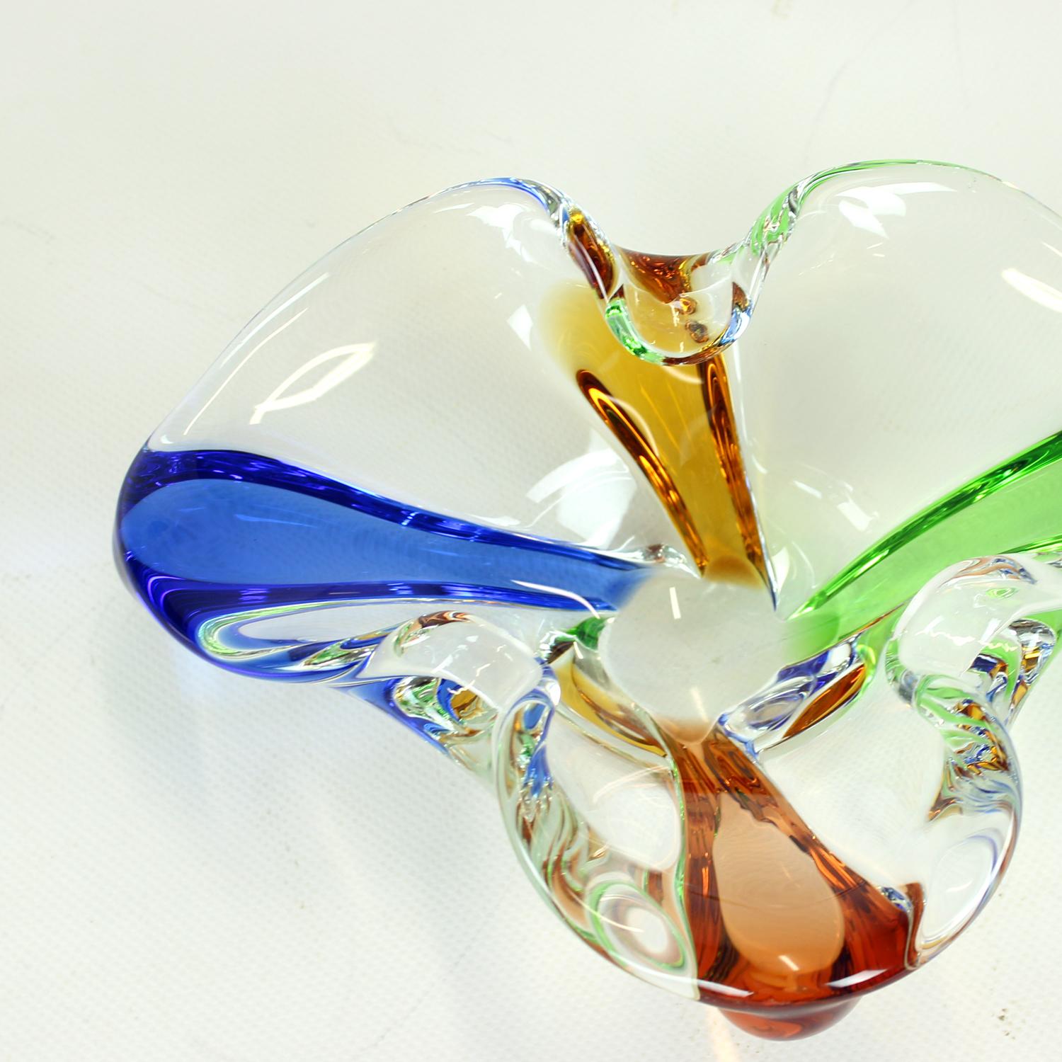 Design Art Rhapsody Collection Glass Bowl By Frantisek Zemek, Czechoslovakia 196 en vente 2