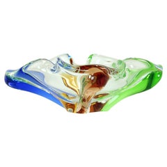 Design Art Rhapsody Collection Glass Bowl By Frantisek Zemek, Czechoslovakia 196