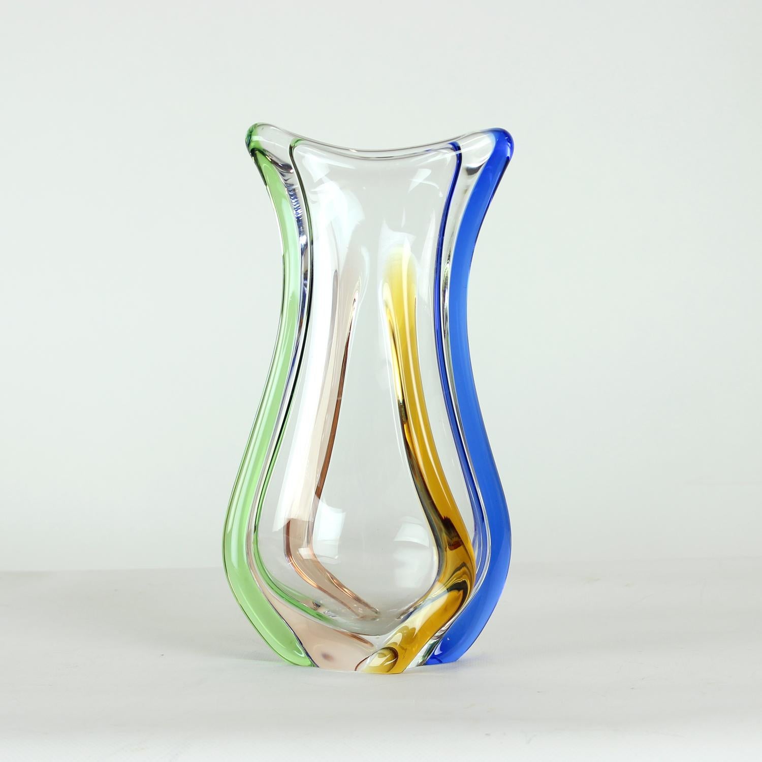 Design Art Rhapsody Collection Glass Vase By Frantisek Zemek, Czechoslovakia 196 en vente 5