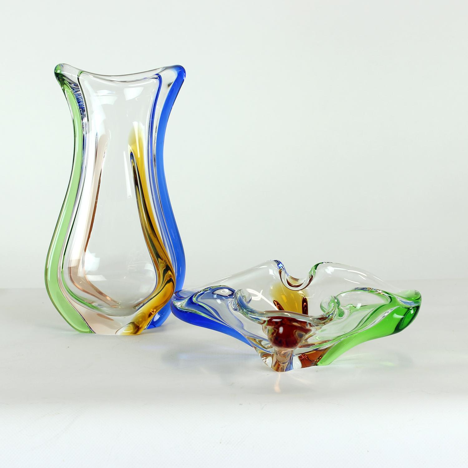Design Art Rhapsody Collection Glass Vase By Frantisek Zemek, Czechoslovakia 196 en vente 6