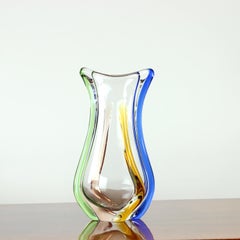 Design Art Collection Rhapsody Vase en verre Par Frantisek Zemek, Czechoslovakia 196