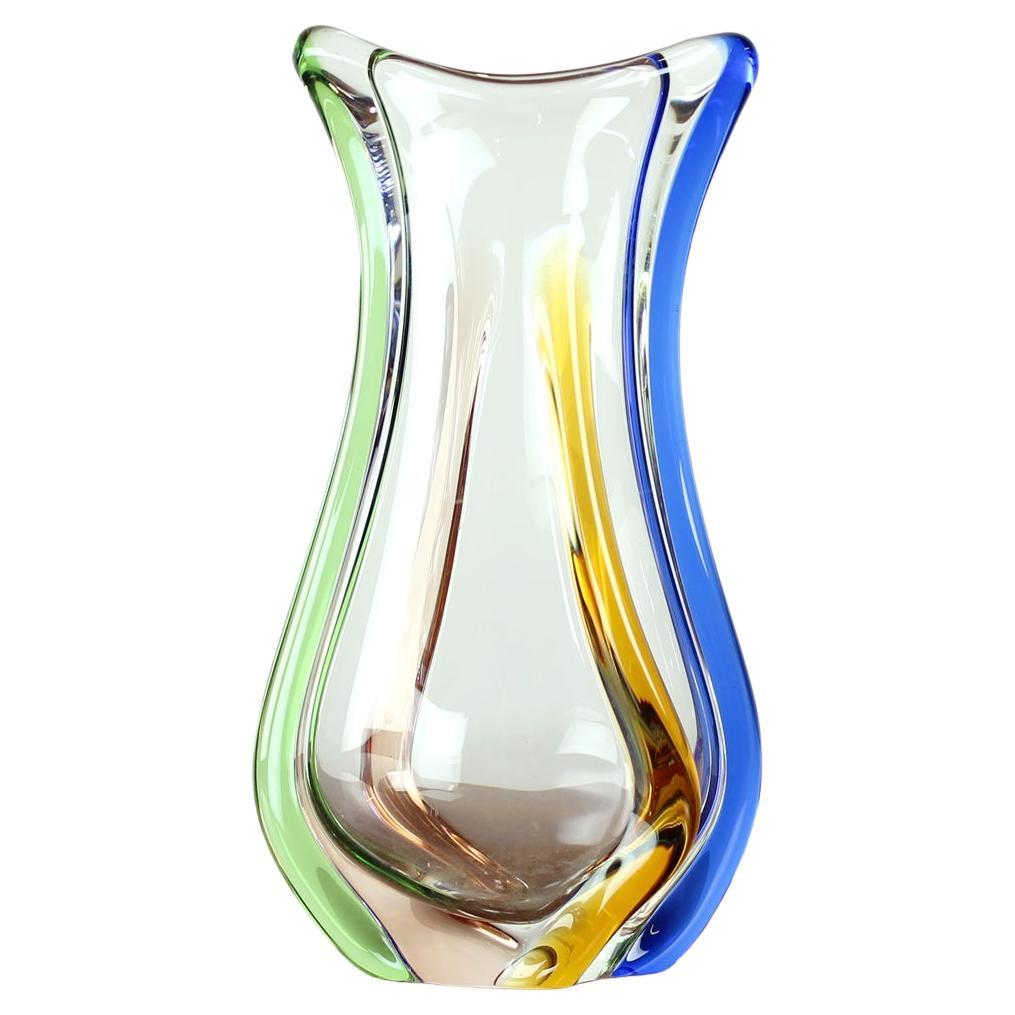 Design Art Rhapsody Collection Glass Vase By Frantisek Zemek, Czechoslovakia 196 en vente