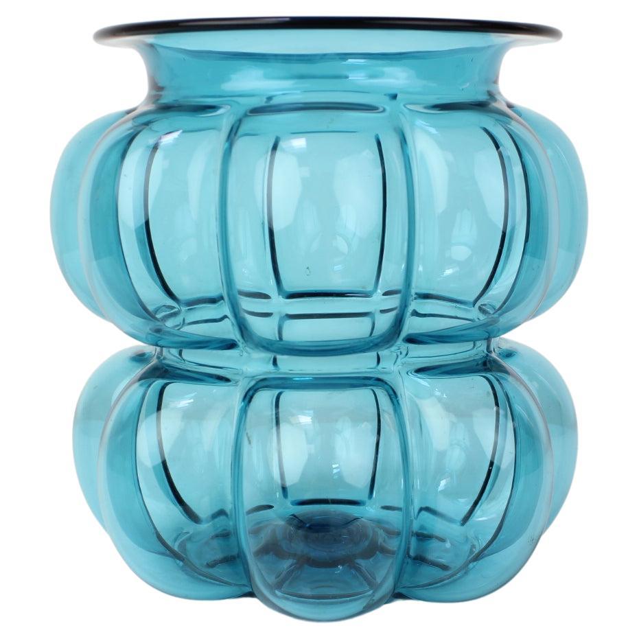 Design Big Blue Vase, 1960s, Czechoslovakia